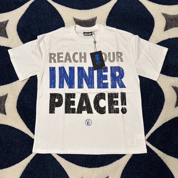 Hellstar Inner Peace White T-Shirt Men’s Size Large - Picture 1 of 3